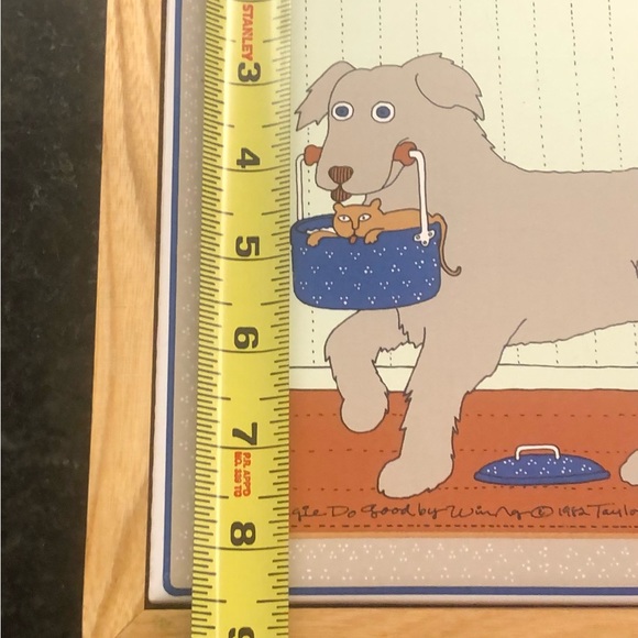 Vintage Taylor & NG “Doggie Do Good” Kitchen Wall Decor / Trivet - Picture 5 of 5
